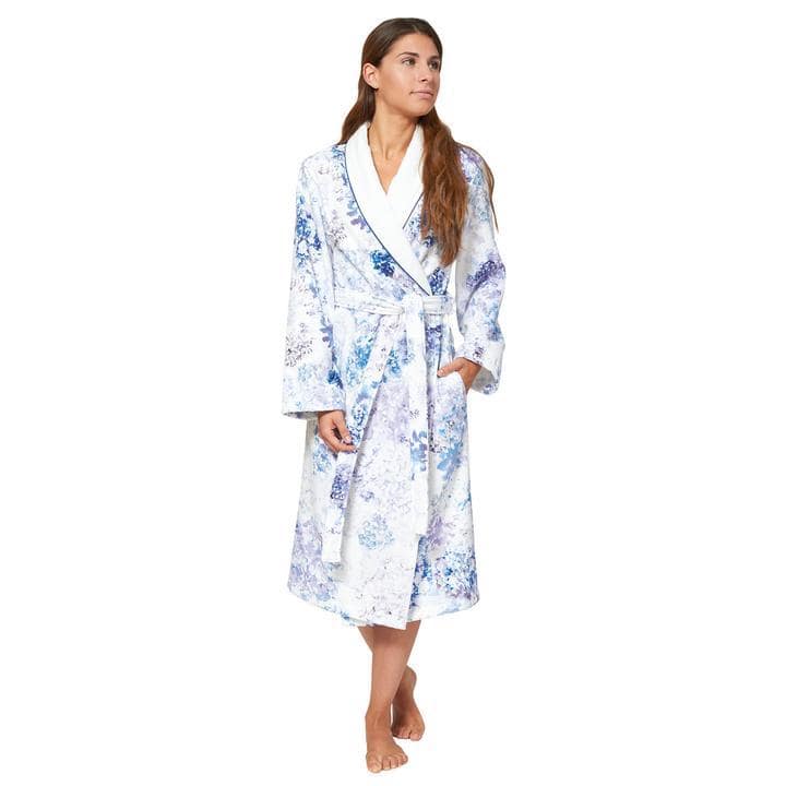 Georgia Blue Bathrobe - Made In Portugal