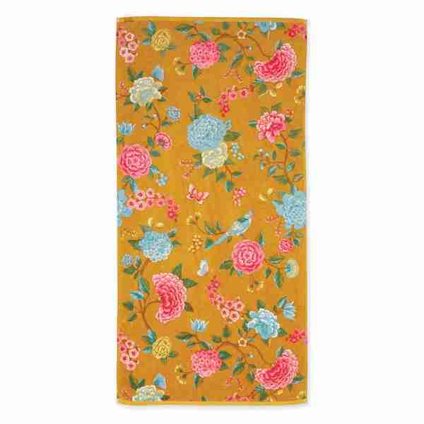 Good Evening Khaki Muticoloured Floral Towel