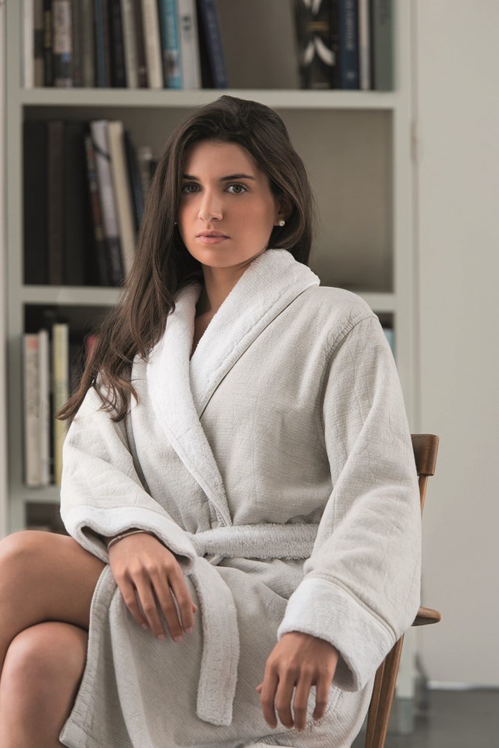 Graccioza Linen Duo Bath Robe - Made In Portugal