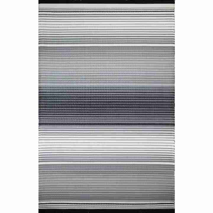 Avo Mat Gradient Black White Outdoor Rug