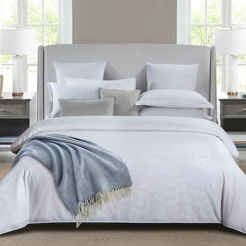 HEX WHITE DUVET COVER SET