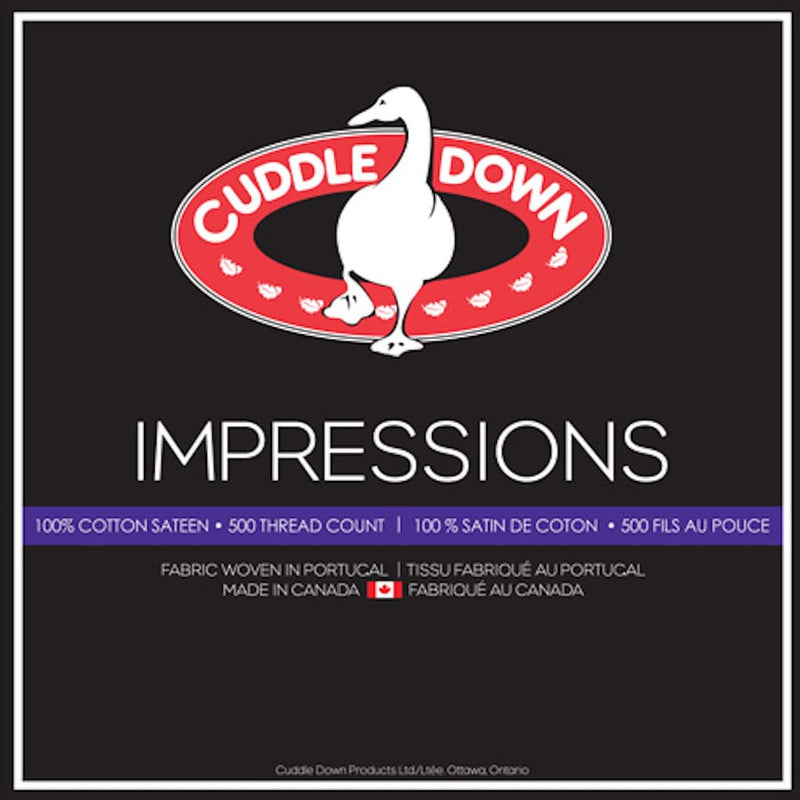 Impressions 500TC Solid Collection Duvet Cover by Cuddledown Bedding - Made In Canada