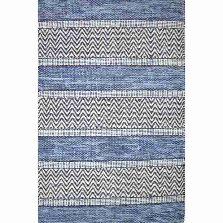 Dhurrie Largo Blue Rug