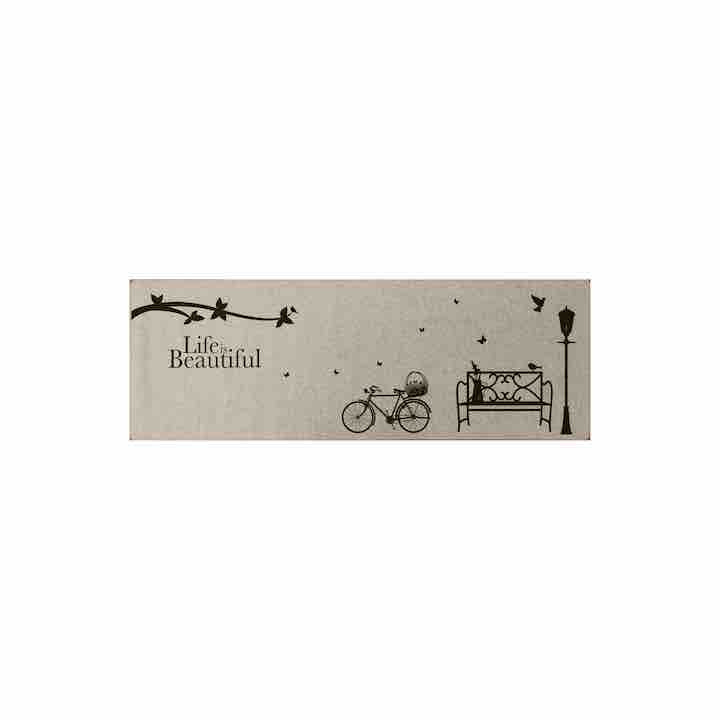 Life is Beautiful Poly Mat 1.5' x 2.5'