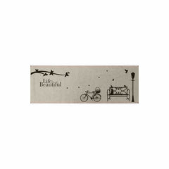 Life is Beautiful Poly Mat 1.5' x 2.5'