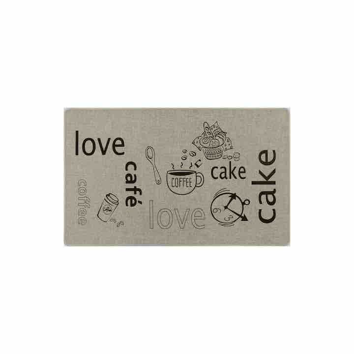 Love Coffee Poly Mat 1.5' x 2.5'