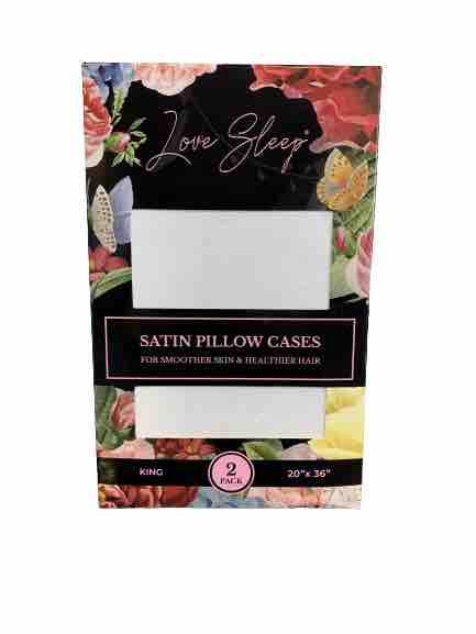Love Sleep 2PK Satin Pillowcases