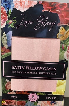 Love Sleep 2PK Satin Pillowcases