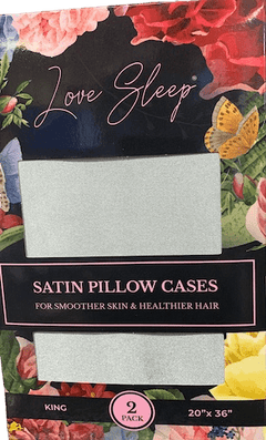 Love Sleep 2PK Satin Pillowcases