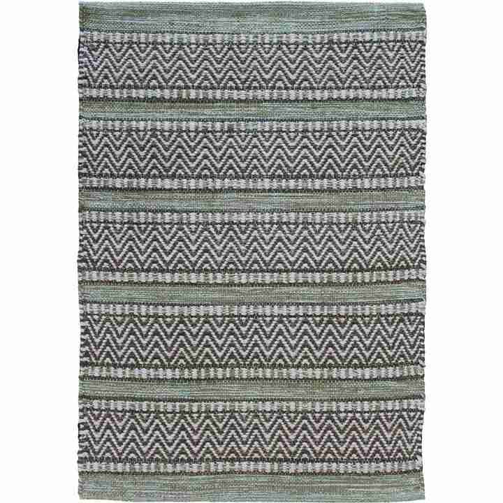 7x9 (200x280 cm) Dhurrie Lozenge Gray
