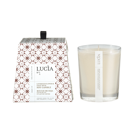 Lucia Lindseed Flower & Goat Milk Soy Candle 20H