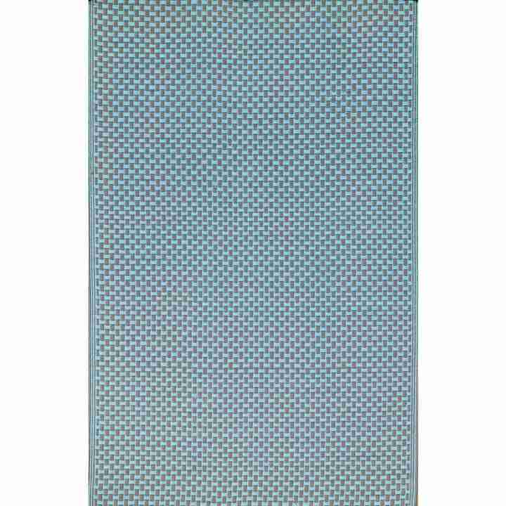 6x9 Mad Mat Basket Weave Aqua Sand FM-BSK69-AS1