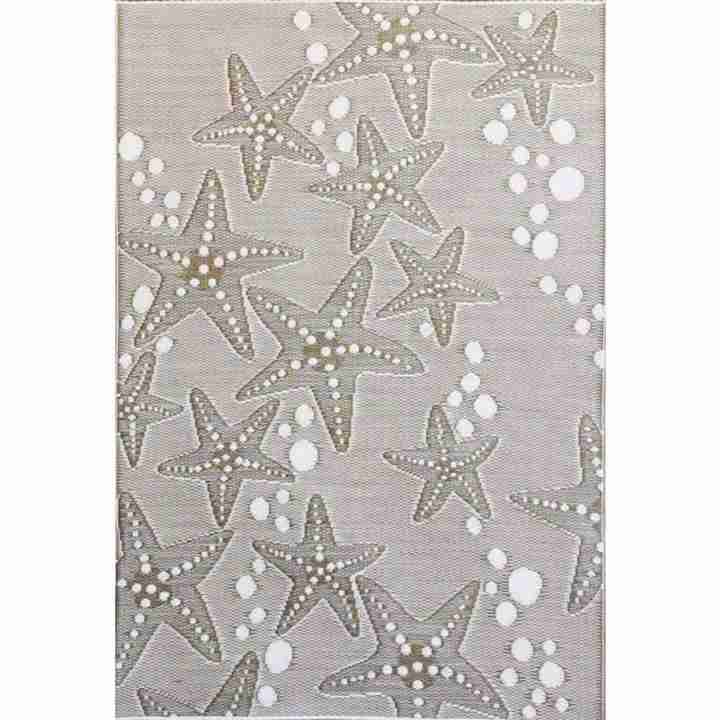 6x9 Mad Mat Starfish Taupe FM-STA69-TA1