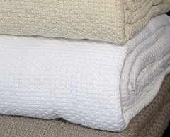 McKenzie 100% Cotton Waffle Weave Blankets