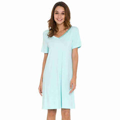 Mist Bamboo A-Line Short Sleeve Nightdress