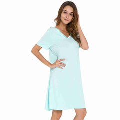 Mist Bamboo A-Line Short Sleeve Nightdress