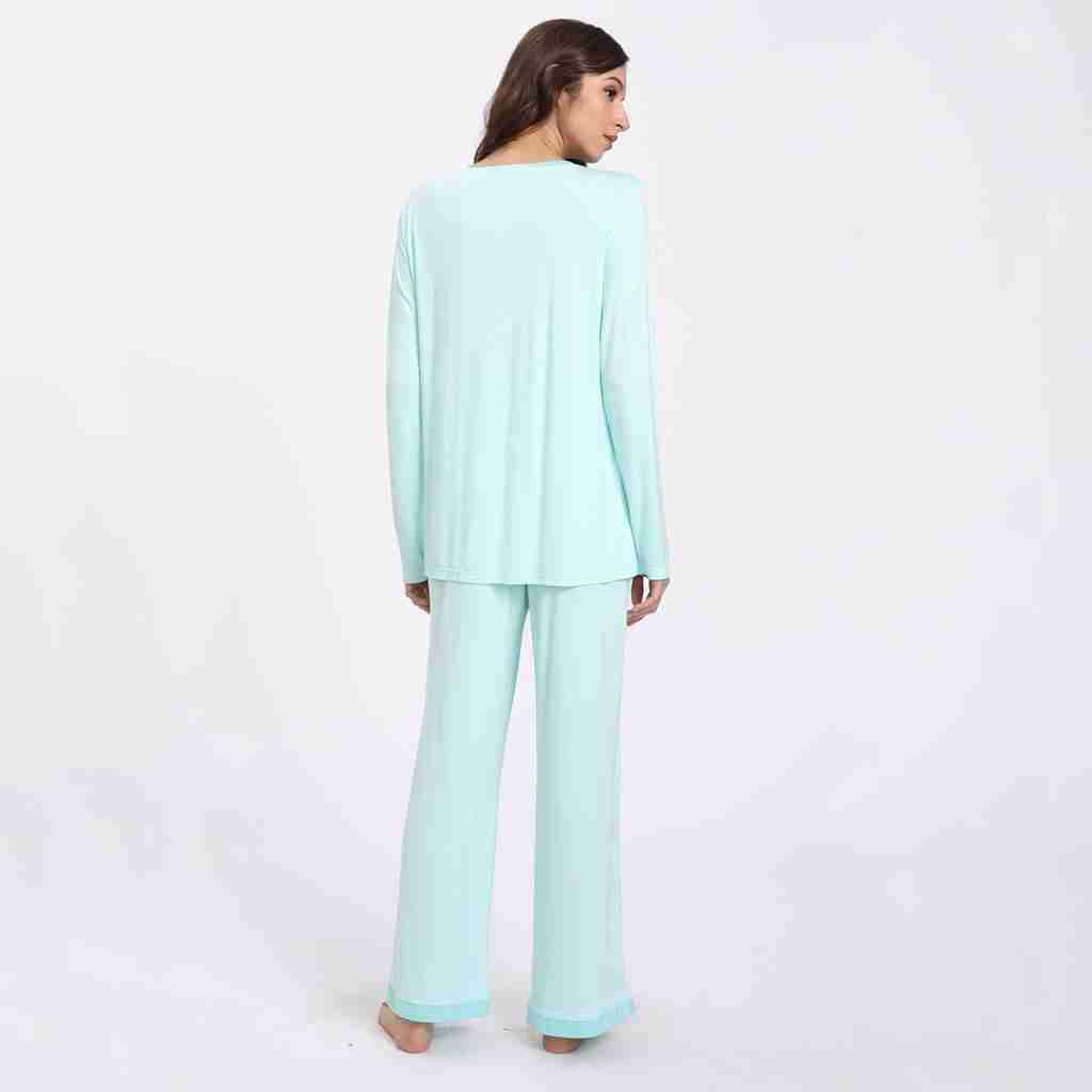 Mist Bamboo Long Sleeve Pj's