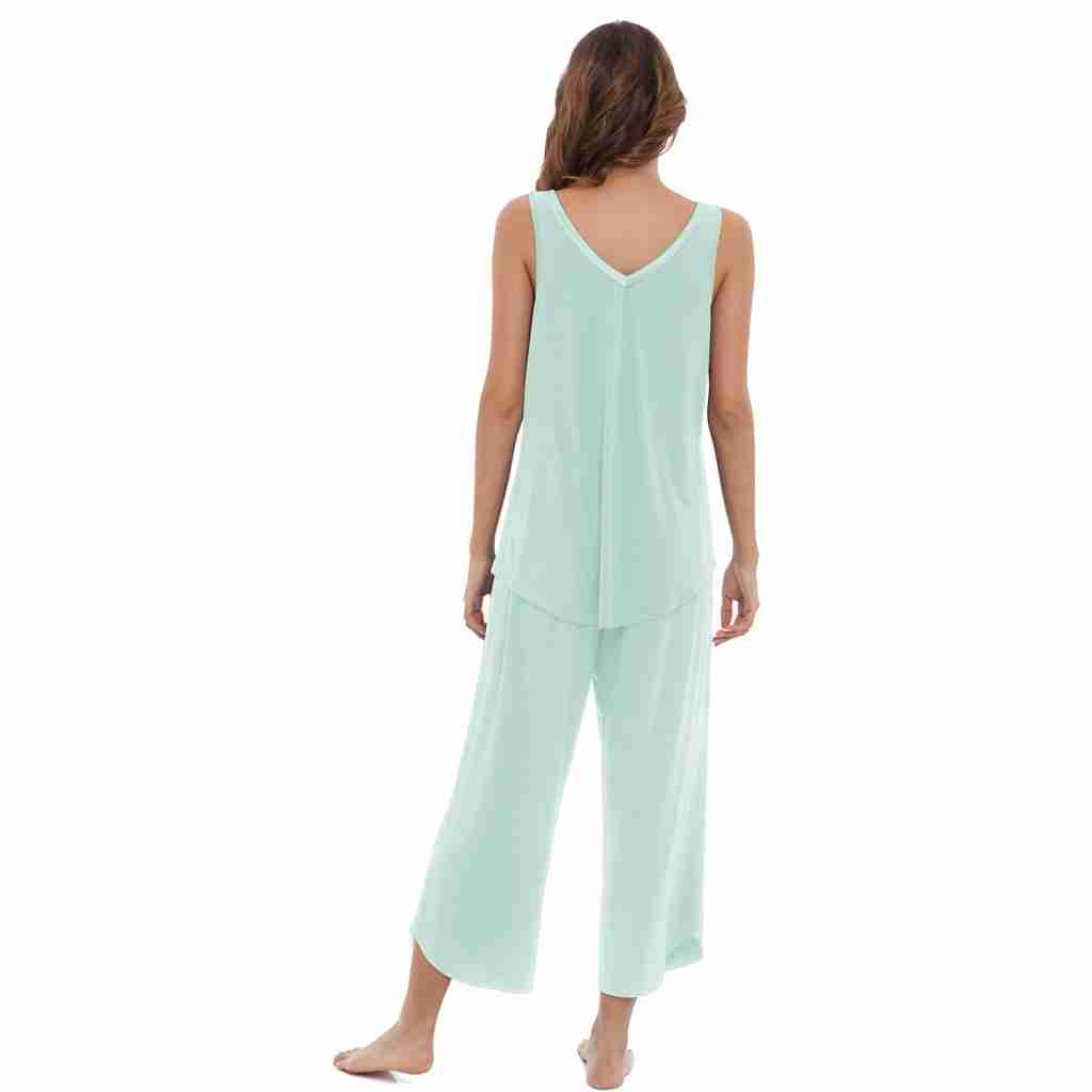 Mist Bamboo Sleeveless Capri Set