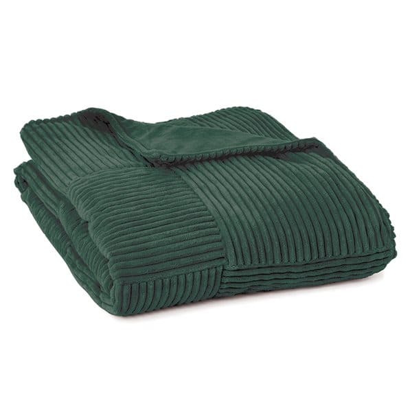 Moumou Green Corderoy Velvet Throw by BRUNELLI