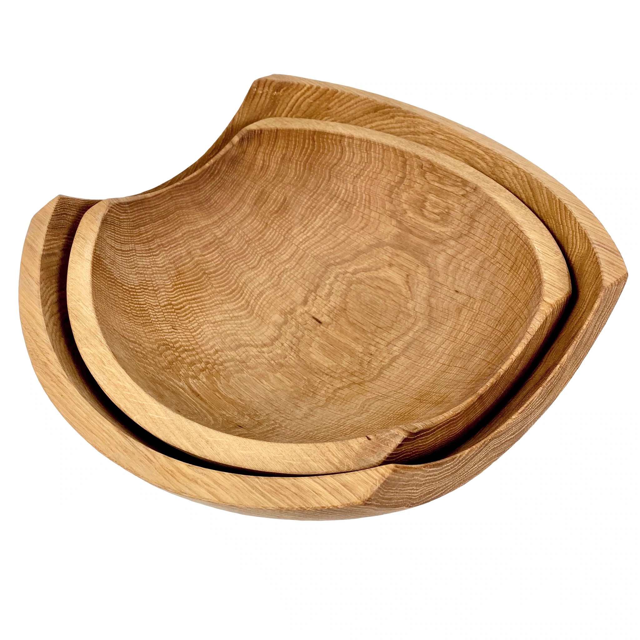 NATURAL OAK SHARD SALAD BOWL