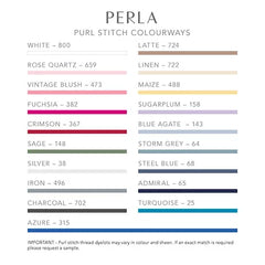 Perla Purled Edge Percale Bedding by St Geneve Fine - Made In Canada
