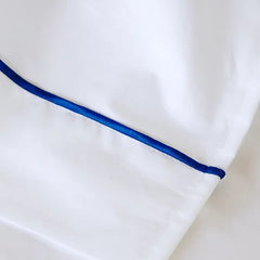 Perla Purled Edge Percale Bedding by St Geneve Fine - Made In Canada