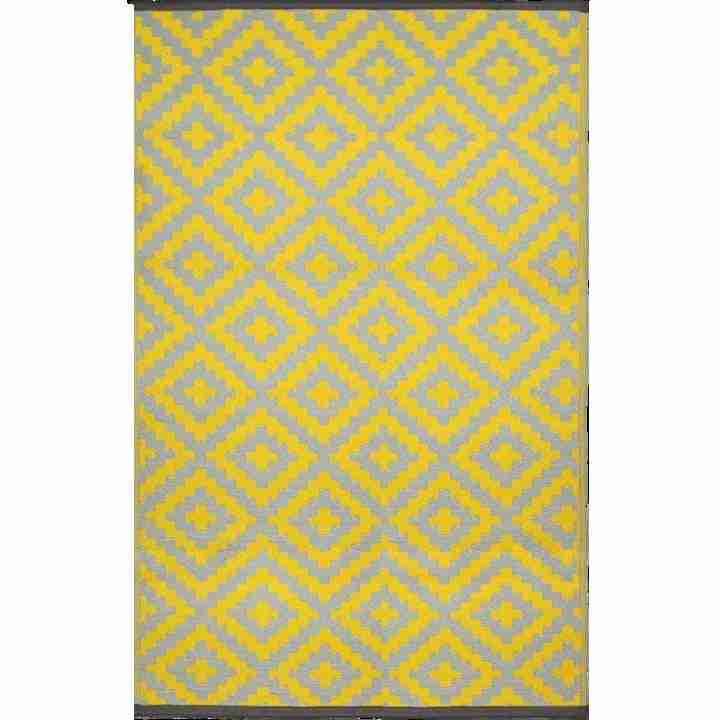 Avo Mat Pixels Lemon Drop Outdoor Rug