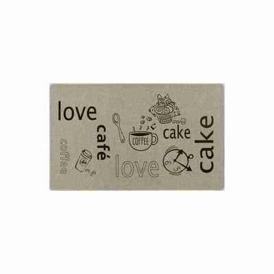1.5x2.5 (45x75 cm) Poly Mat Love Coffee