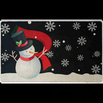 1.5x2.5 (45x75 cm) Poly Mat Snowman & Snowlflakes