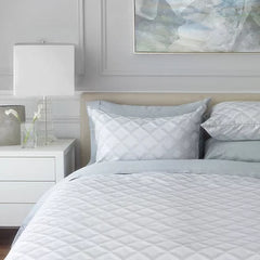 Quadra Jacquard Bedding by St Geneve Fine Linen - Fabric from Italy Sewn in Canada