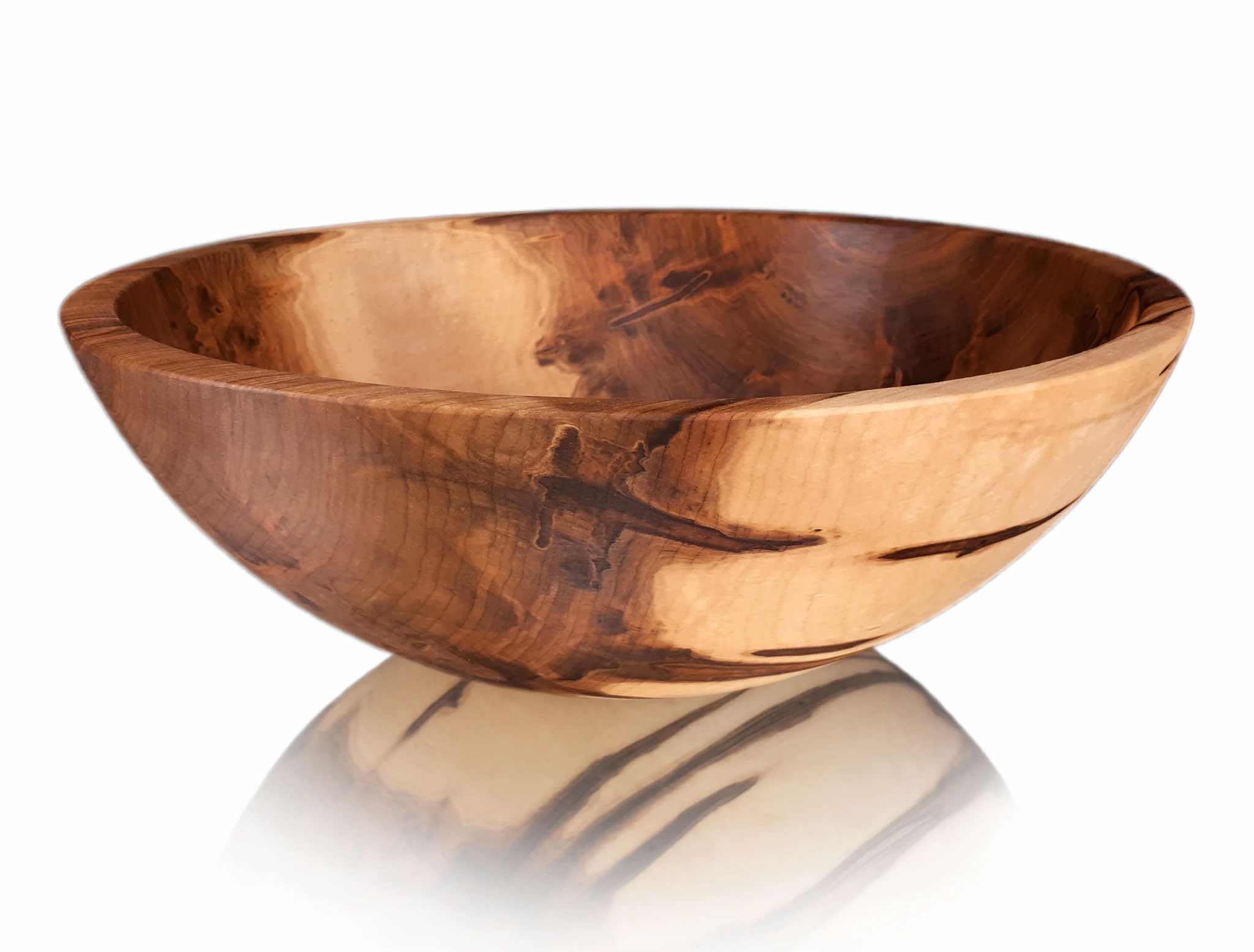 ROUND AMBROSIA MAPLE SALAD BOWL BY STINSON STUDIO