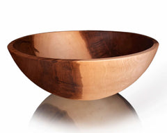 ROUND AMBROSIA MAPLE SALAD BOWL BY STINSON STUDIO