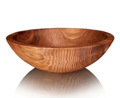 ROUND NATURAL OAK SALAD BOWL BY STINSON STUDIO