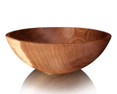 ROUND NATURAL OAK SALAD BOWL BY STINSON STUDIO