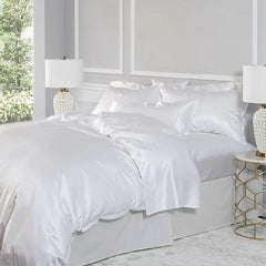 Sophia Silk-Cotton Sateen Blend Bedding by St Geneve Fine Linen