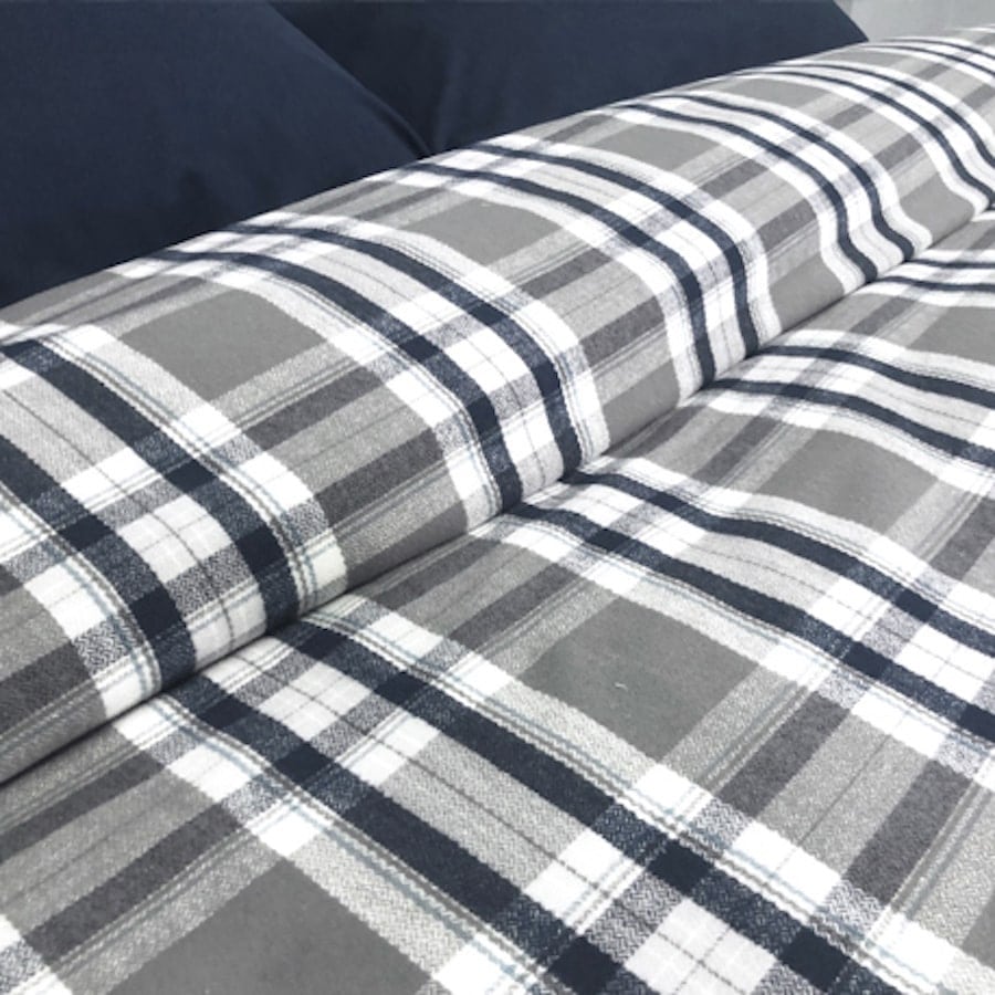 Simon Yarn Dyed Flannel Duvet Cover by Cuddledown