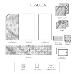 Tessella Jacquard Bedding by St Geneve Fine Linen - Made In Canada