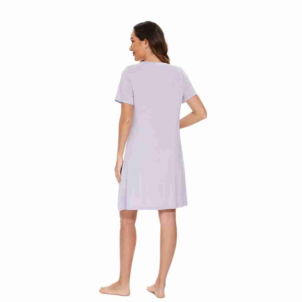 Twilight Bamboo A-Line Short Sleeve Nightdress