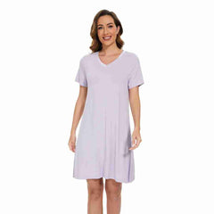 Twilight Bamboo A-Line Short Sleeve Nightdress