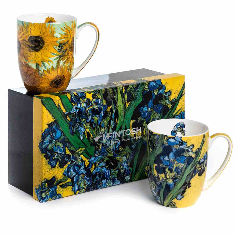 Van Gogh 'Flowers' Mug Pair
