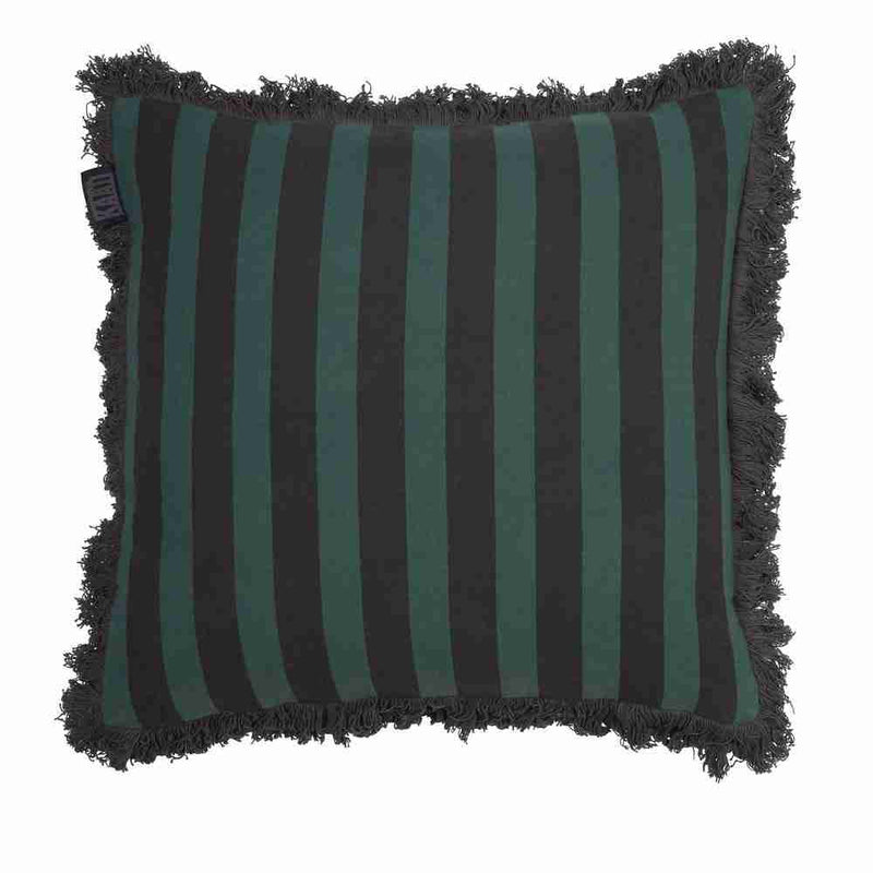Viggo Green Striped Decorative Pillow  by JO & ME