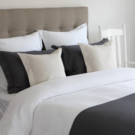 Waffle Weave Collection by Cuddledown Bedding - Available In 5 Colours