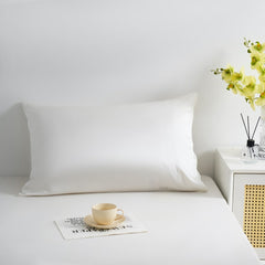 100% Mulberry Silk 25 Momme Silk Pillowcase - White