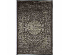 Art Silk Garland Faded Brown Rug