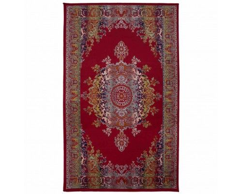 Art Silk Medallion Multi Red
