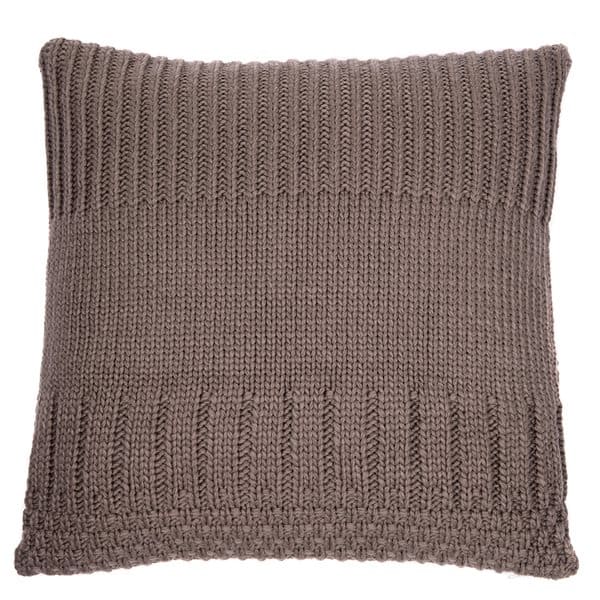 Baba Knitted Terracotta Decorative Pillow by BRUNELLI