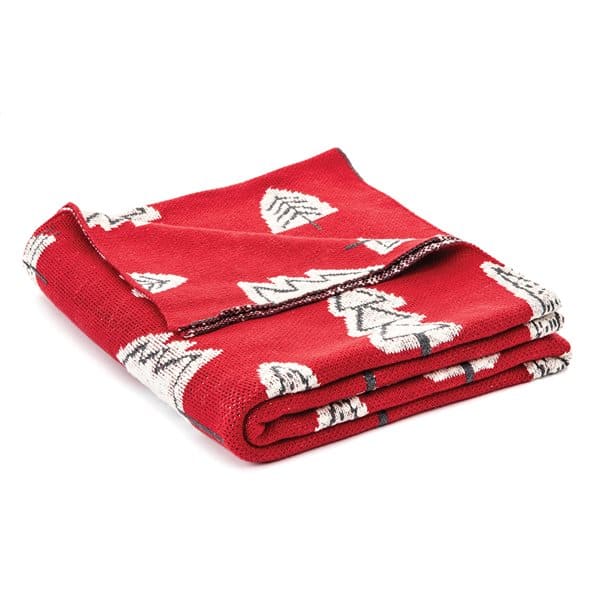 Biscuit Red Decorative Throw by BRUNELLI