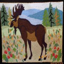 Black Moose Rug