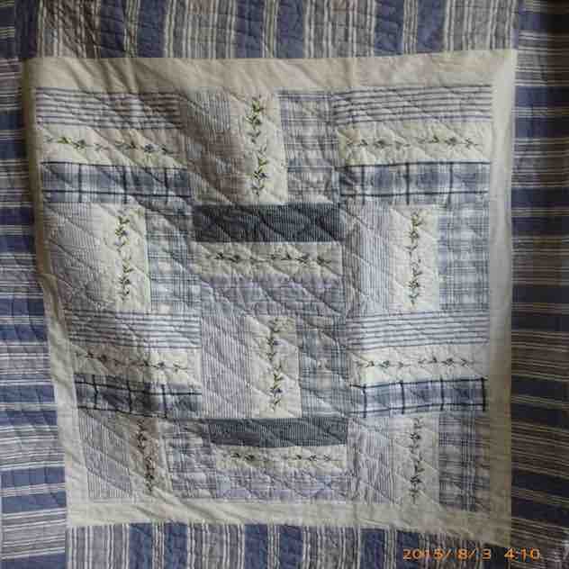 Blue Story  Baby Quilt