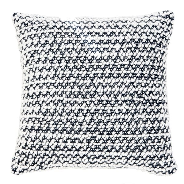 Ditalini Knitted Navy Decorative Pillow by BRUNELLI